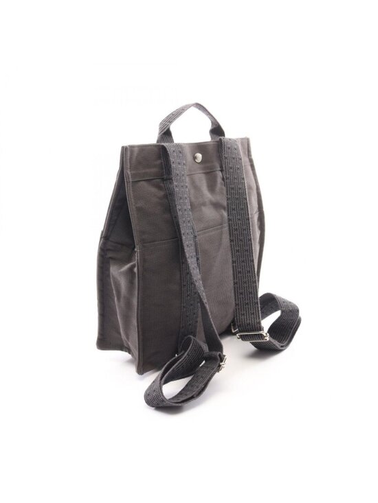 Hermes Backpack Her Line a Dos MM Gray Canvas main image 6
